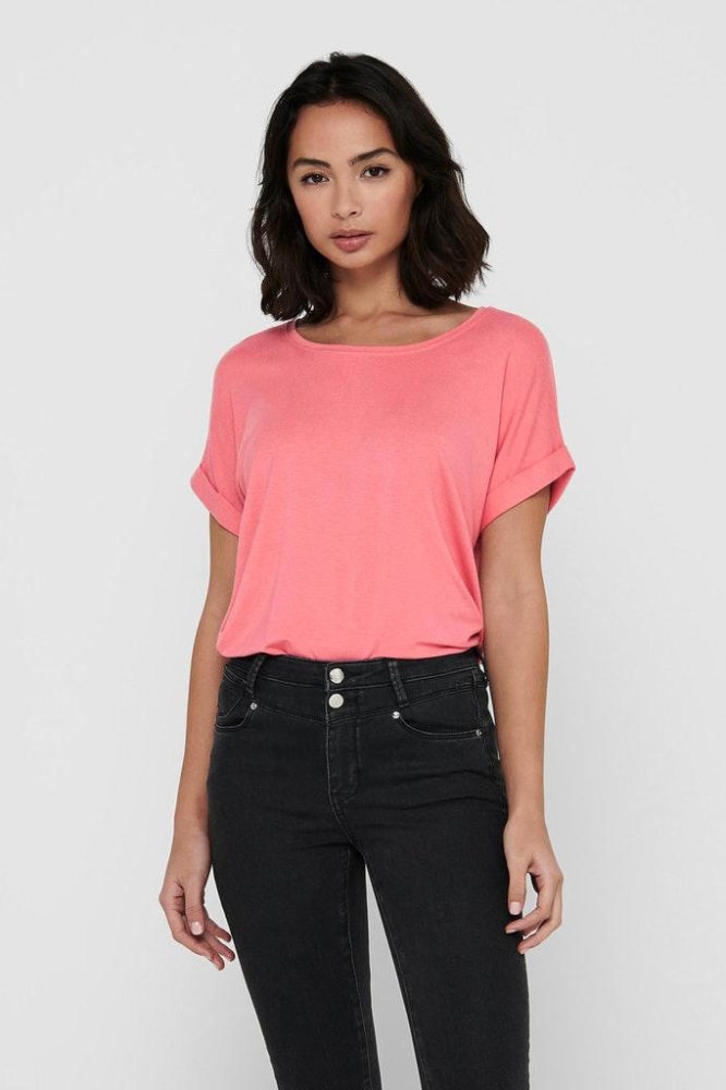 ONLMOSTER S/S O-NECK TOP NOOS JRS 15106662 TEA ROSE